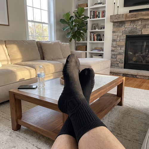 Chaussettes de travail TerraGuard portées au travail