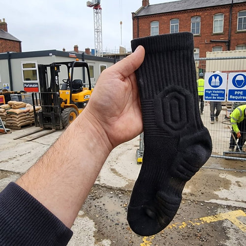 Chaussettes de travail TerraGuard portées au travail