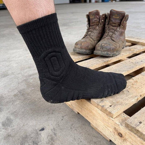 Chaussettes de travail TerraGuard portées au travail